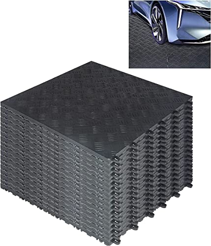 bimiti 20 Stück 40x40cm PVC Garagenboden, Garagenboden Fliesen aus Gummi, Garagenboden Schutzmatte rutschfeste, Bodenmatte für Garage (20) von bimiti