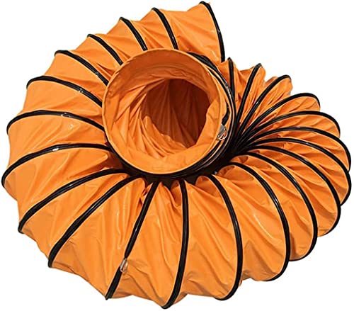 bimiti PVC Warmluftschlauch Lufttransportschlauch Flexible Lüftungsschlauch 300mm Durchmesser 5m Länge Belüftungsschlauch mit D-ring & Hooks Abluftschlauch für Bauventilator von bimiti