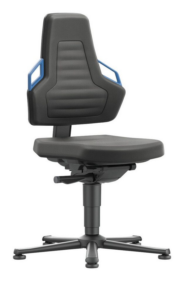 bimos Drehstuhl, Stuhl Nexxit 1 Gleiter Supertec Griff blau von bimos
