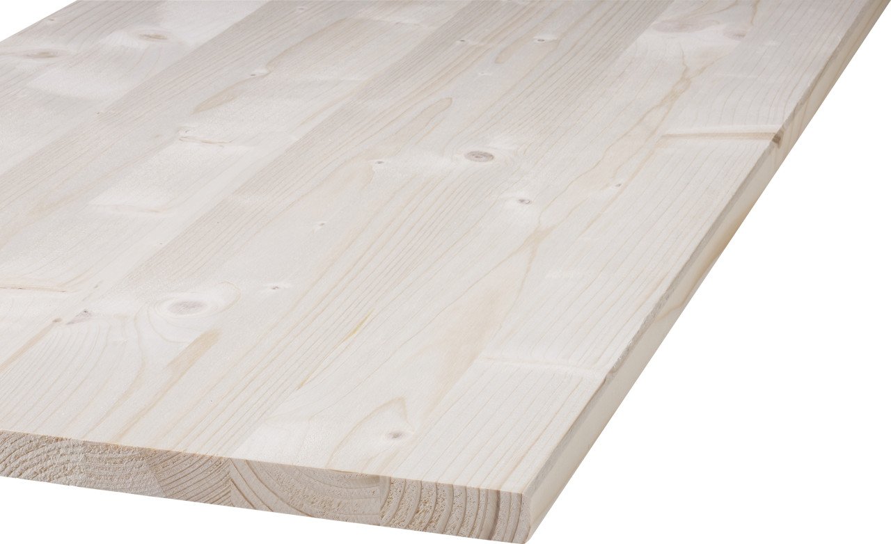 Massivholzplatte Fichte Oberfläche geschliffen 150 x 20 cm 18 mm von Weitere