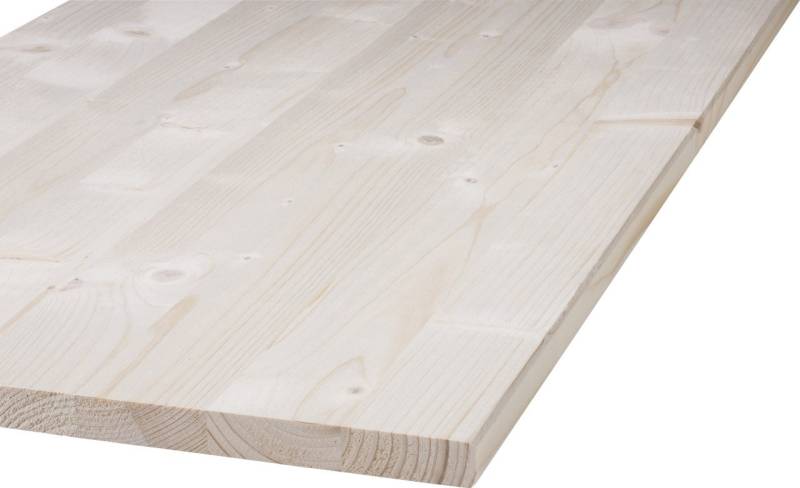 Massivholzplatte Fichte Oberfläche geschliffen 200 x 40 cm 28 mm von Weitere