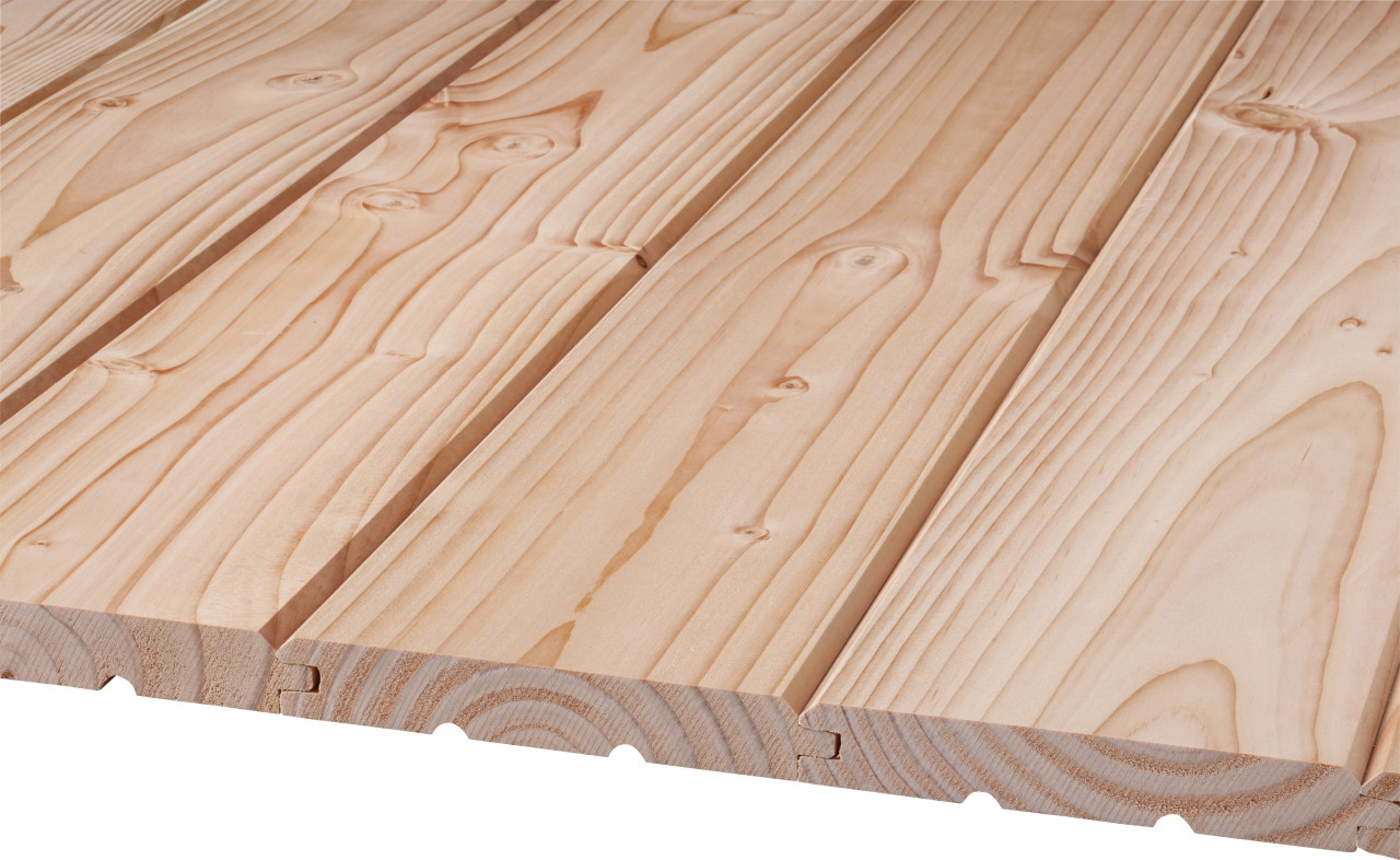 Profilholz Douglasie, A/B-Sortierung, Faseprofil 2000 x 121 x 19 mm von Weitere