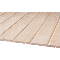 binderholz Profilbrett, Fichte / Tanne, BxH: 9,6 x 300 cm, Stärke: 12,5 mm - beige von binderholz