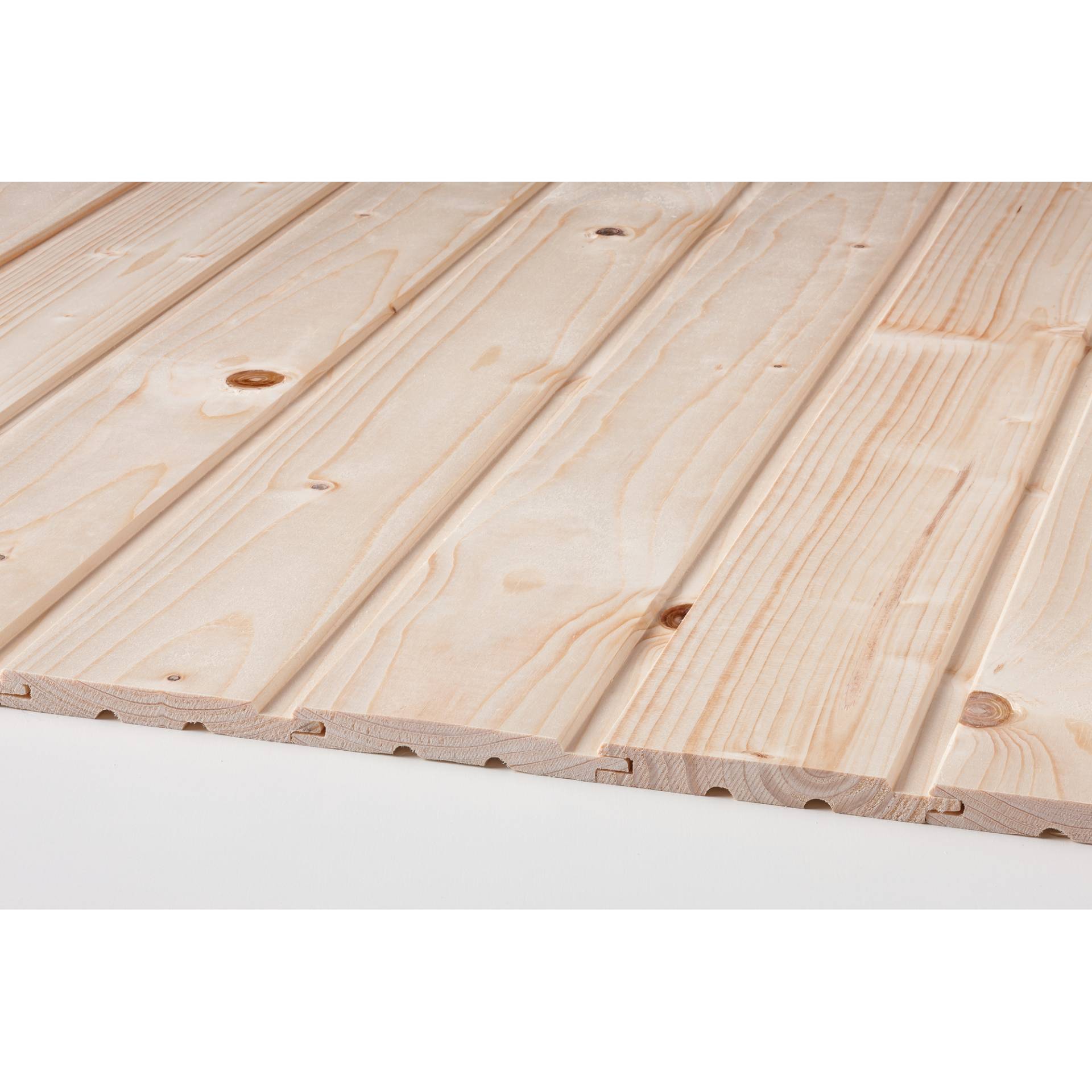 binderholz Profilholz Schrägprofil Fichte/Tanne 12,5 x 96 x 2500 mm B-Sortierung von binderholz