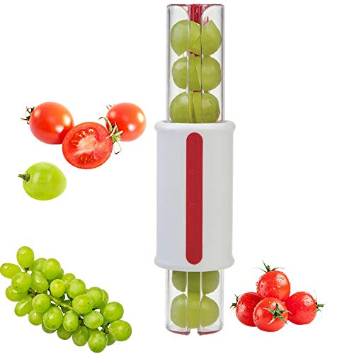 Tomatenschneider Trauben Schneider Obstschneider Trauben Fleisch Halbschneiden Küchenzubehör Obst Gemüse Werkzeuge Obst Kuchen Dekoration von bingxqiso