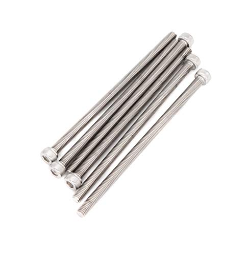 binifiMux 6 Stück M6 x 120 mm Vollgewinde 304 Edelstahl Innensechskantschraube von binifiMux