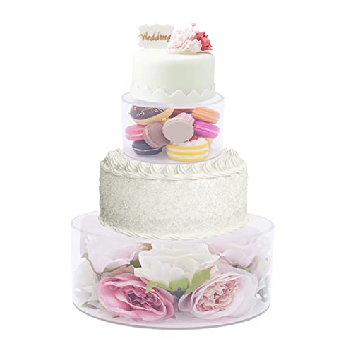 biniliubi TortenstäNder Klar Display Box Stand Acryl BefüLlbar Cake Stand Cupcake Tower Display Cady Bar Party Dekor GefüLlt KuchenstäNder von biniliubi