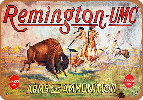 ZMKDLL Metall-Blechschild, Remington Arms and Ammunition, Vintage-Look, 20,3 x 30,5 cm von binoa