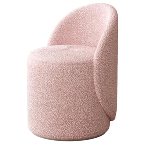 binularg Drehsessel Wohnzimmer,Runder Boucle Sessel mit 360° Drehbarem,Armlehnstuhl Lesesessel,für Wohnzimmer Schlafzimmer (Nicht drehbar,D) von binularg