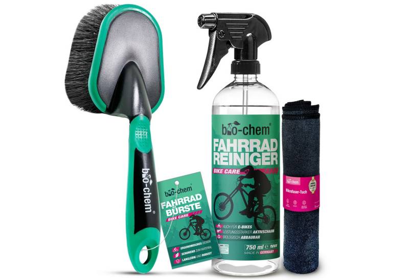 bio-chem Fahrradreiniger - 750 ML inkl. Bürste und Tuch- biologisch abbaubar Zweiradreiniger (Sparpaket, [- Fahrradreiniger 0.75 l Handsprayflasche + Waschhandschuh Biologisch abbaubar & materialschonend) bio-chem Fahrradreiniger - 750 ML inkl. Bürste und Tuch- biologisch abbaubar Zweiradreiniger (Sparpaket, [- Fahrradreiniger 0.75 l Handsprayflasche + Waschhandschuh Biologisch abbaubar & materialschonend) von bio-chem