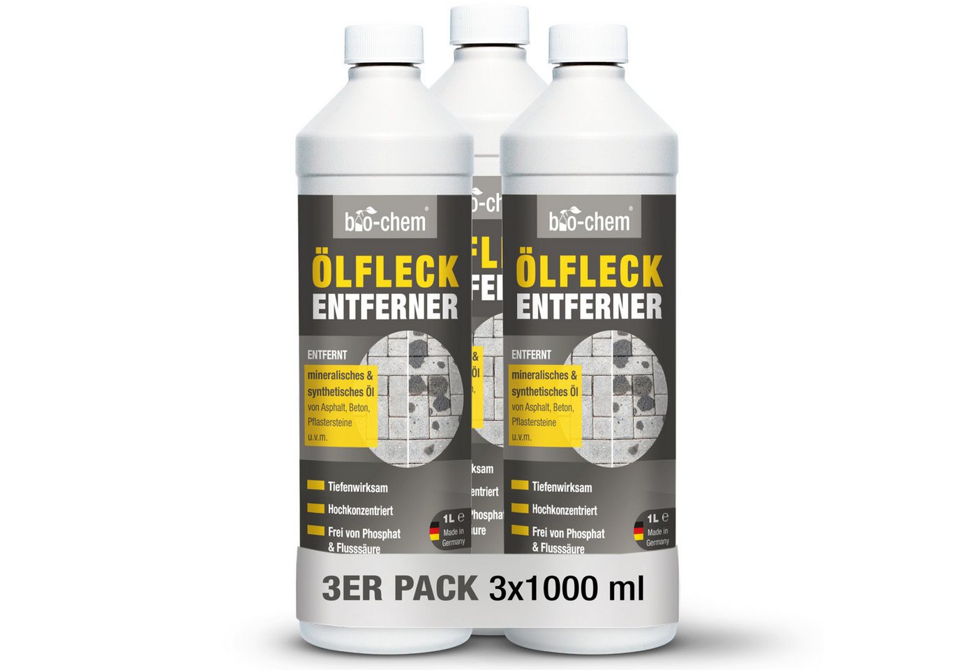 bio-chem Ölfleckentferner 1L – Asphalt, Beton & Pflaster – bio-chem Fleckentferner bio-chem Ölfleckentferner 1L – Asphalt, Beton & Pflaster – bio-chem Fleckentferner von bio-chem