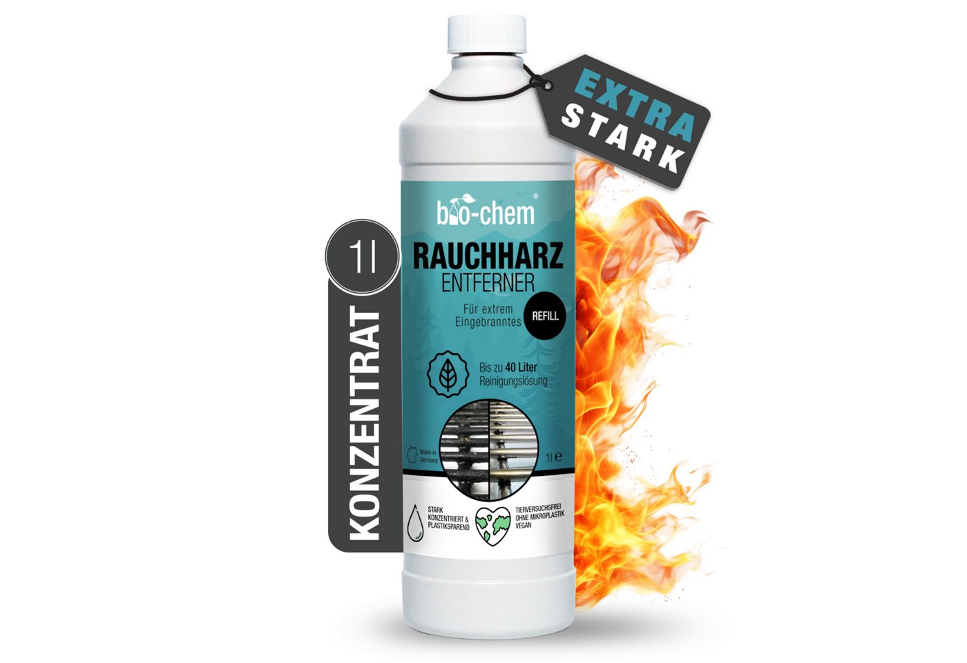 bio-chem Rauchharz-Entferner 1 l Grillreiniger (Konzentrat) von bio-chem