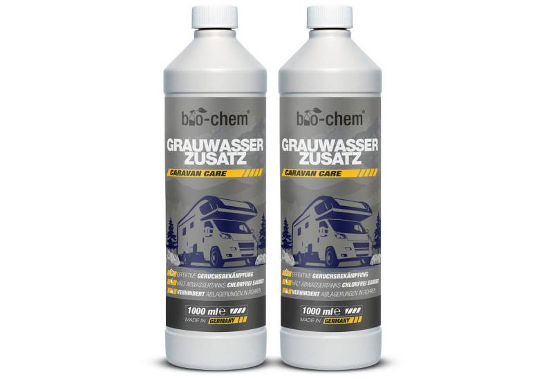 bio-chem bio-chem Grauwassertank-Zusatz 1L – Konzentrat gegen Gerüche Campingtoilettenreiniger (Grauwasser-Zusatz 2x 1 L) von bio-chem