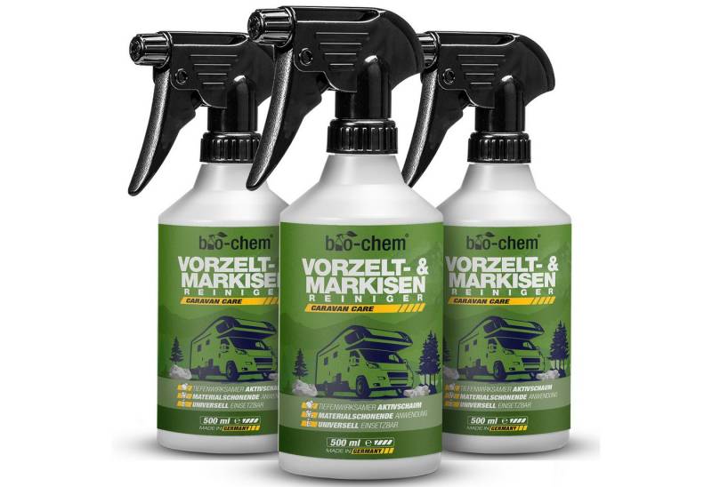 bio-chem bio-chem Vorzelt- & Markisenreiniger 500ml Aktivschaum Markisenreiniger (Vorzelt- und Markisen Reiniger 3x 0.5 l Handsprayflasche) von bio-chem