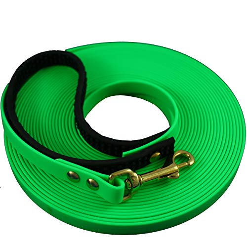bio-leine Biothane Schleppleine 10 m - 16mm breit I Hundeleine Leine für kleine und große Hunde I mit Handschlaufe - in Neongrün bio-leine Biothane Schleppleine 10 m - 16mm breit I Hundeleine Leine für kleine und große Hunde I mit Handschlaufe - in Neongrün von bio-leine