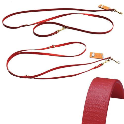 bio-leine Verstellbare robuste Hundeleine aus BioThane I Leine Doppelleine für große Hunde - 2,5 m lang | Rot | 25 mm breit bio-leine Verstellbare robuste Hundeleine aus BioThane I Leine Doppelleine für große Hunde - 2,5 m lang | Rot | 25 mm breit von bio-leine