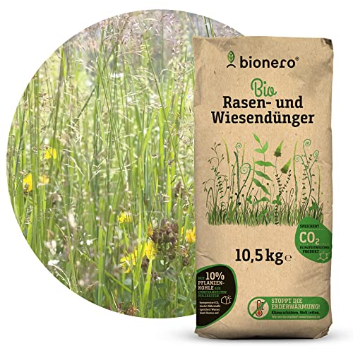 bionero® Bio-Rasen- und Wiesendünger 10,5 kg, Grasdünger, Gartendünger, Naturdünger, organisch von bionero