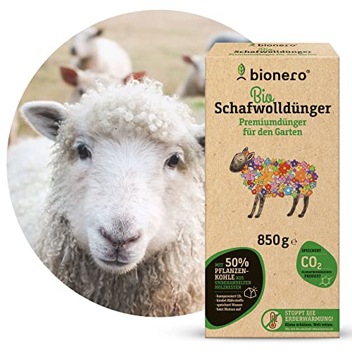 bionero® Bio-Schafwolldünger 500g, Langzeitdünger für Biogarten, Uiversaldünger als Düngepellets, Naturdünger von bionero