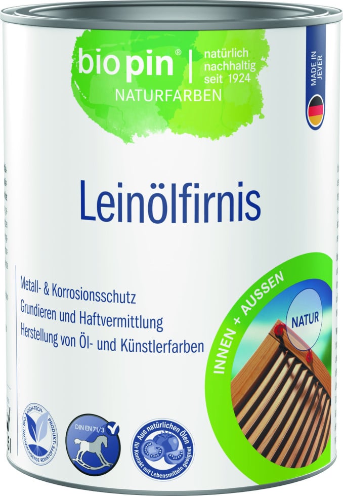 Biopin Leinölfirnis 2,5 L natur von biopin