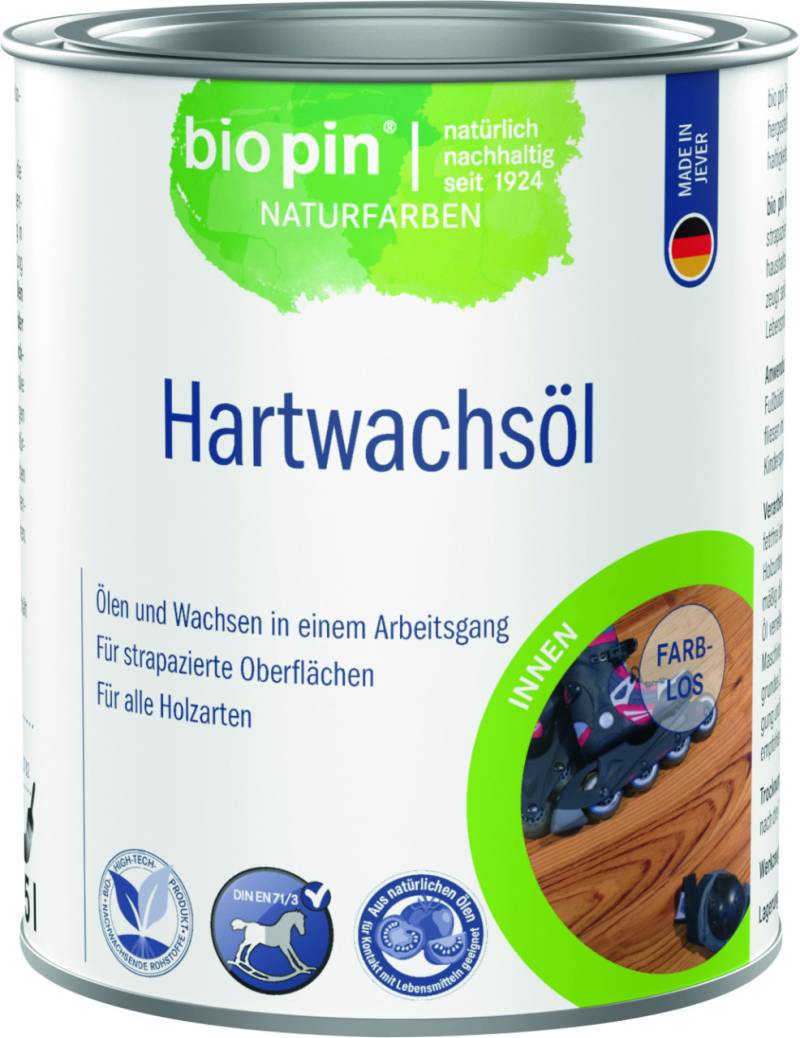 Biopin Naturfarben Hartwachsöl 750 ml farblos Biopin Naturfarben Hartwachsöl 750 ml farblos von biopin