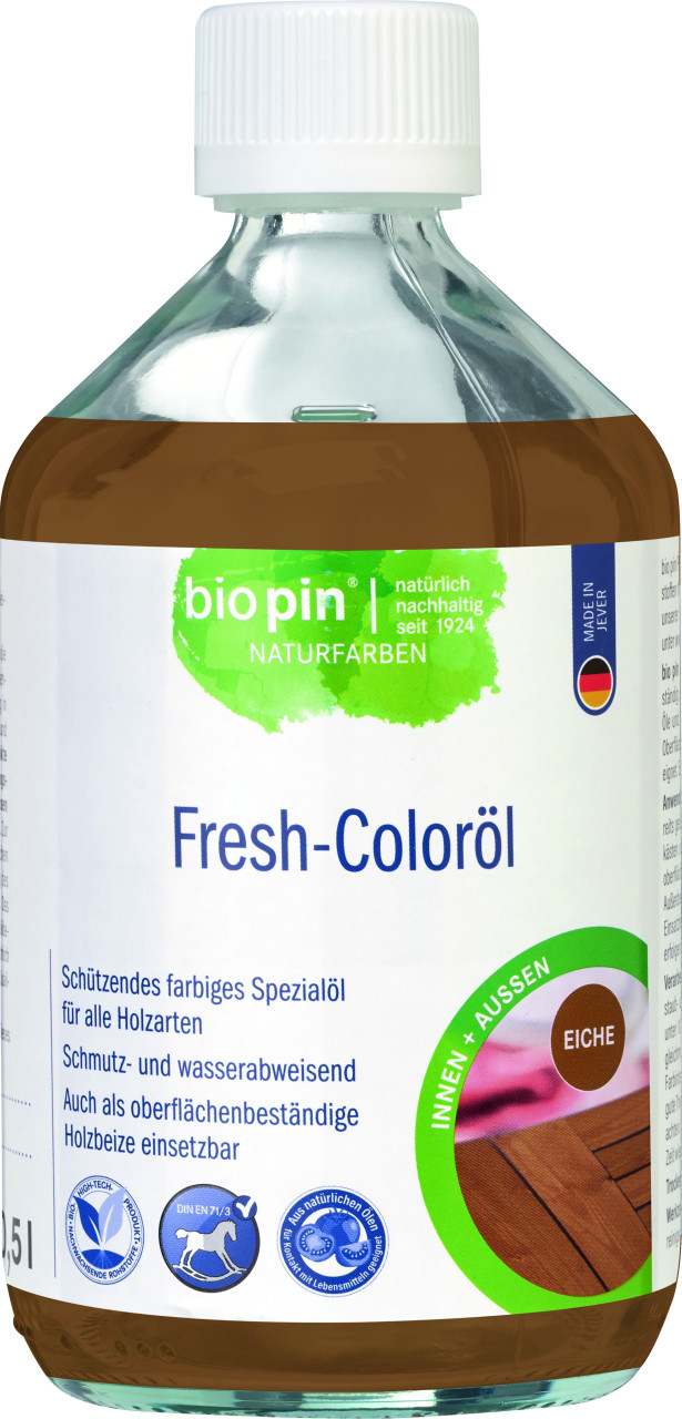 Biopin Naturfarben Holz-Coloröl 500 ml eiche Biopin Naturfarben Holz-Coloröl 500 ml eiche von biopin