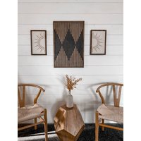 Boho Wanddekor | Azteken-Wandbild Wandbild Azteken Sunburst Holz Wandkunst Wand Kunst Holzschilder Kunstwerk Set von birchandhome