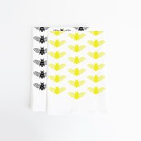 Bienen Geschirrhandtuch-Set, Mehlsack Handtücher, Geschirrtücher, Garten Thema Küche, Geschirrtücher von birdmafia