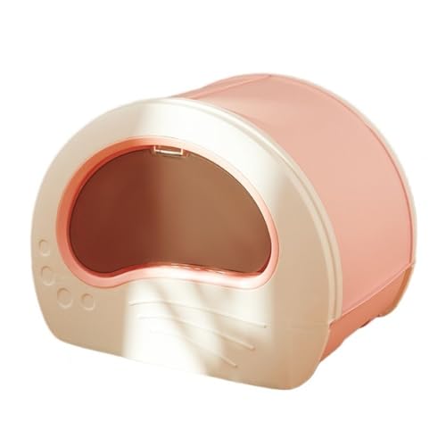 Katzentoilette, Geschlossene Katzentoilette, groß, spritzwassergeschützt, mit Schaufel und Schublade Katzentoilette(Pink) von birene