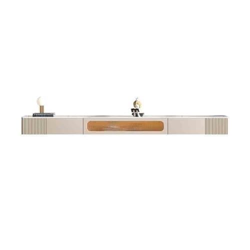Wandmontierter TV-Schrank, Moderner, luxuriöser, schwebender TV-Ständer mit LED-Licht, wandmontierter TV-Schrank for unter Fernseher, schwebende Medienkonsole mit Glastür und Aufbewahrungsschublade TV Wandmontierter TV-Schrank, Moderner, luxuriöser, schwebender TV-Ständer mit LED-Licht, wandmontierter TV-Schrank for unter Fernseher, schwebende Medienkonsole mit Glastür und Aufbewahrungsschublade TV von birene