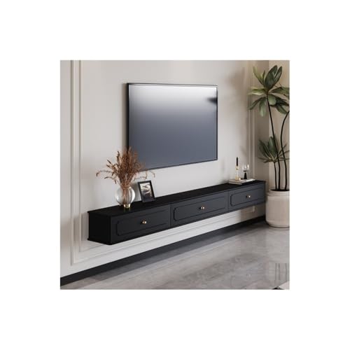 Wandmontierter TV-Schrank, Schwebender TV-Schrank aus Massivholz zur Wandmontage – Retro-TV-Wandschrank, minimalistischer, platzsparender Aufbewahrungsschrank im Vintage-Stil TV-Wandschrank(180x24x20c Wandmontierter TV-Schrank, Schwebender TV-Schrank aus Massivholz zur Wandmontage – Retro-TV-Wandschrank, minimalistischer, platzsparender Aufbewahrungsschrank im Vintage-Stil TV-Wandschrank(180x24x20c von birene