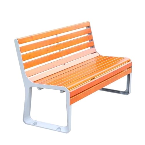 birene Gartenbank, Aluminium-Parkbank for den Außenbereich mit Rückenlehne, 2-Personen-Gartensitz Terrassenbank von birene