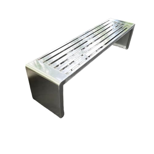 birene Gartenbank, Parkbank aus Edelstahl, Rasenbank for Garten und Terrasse im Freien for öffentliche Plätze Terrassenbank(120cm) von birene
