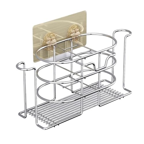 birene Regale, Badezimmer-Regal-Organizer, Edelstahl-Duschregal, Zahnbürstenhalter, Wandmontage/Arbeitsplatte, Wandmontage-Aufbewahrungsregal ohne Bohren Badezimmerzubehör birene Regale, Badezimmer-Regal-Organizer, Edelstahl-Duschregal, Zahnbürstenhalter, Wandmontage/Arbeitsplatte, Wandmontage-Aufbewahrungsregal ohne Bohren Badezimmerzubehör von birene