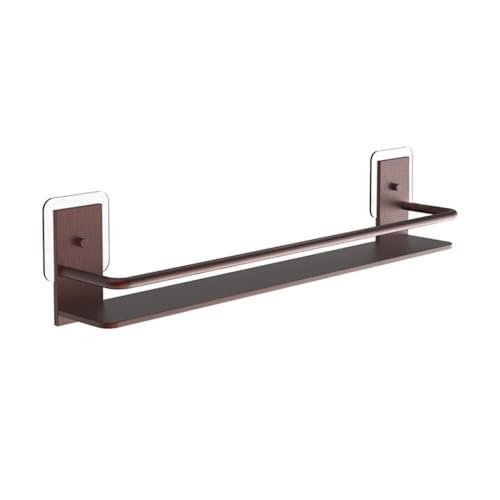 birene Regale, Selbstklebendes Duschregal ohne Bohren, Aluminium-Badezimmer-Organizer Badezimmerzubehör(Brown) von birene