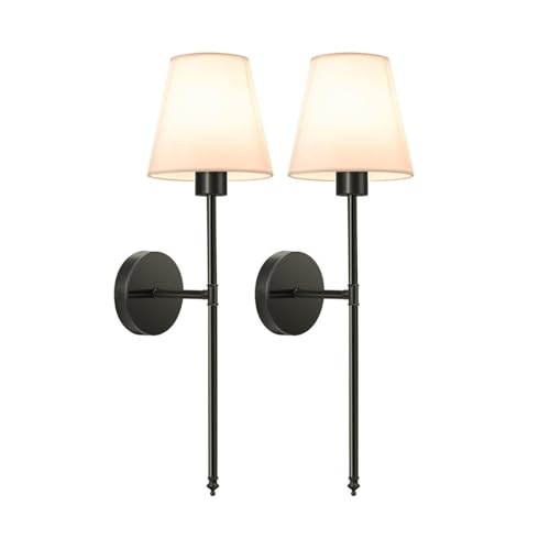 birene Wandleuchte 2er-Pack Wandleuchten, dimmbare Wandleuchten for den Innenbereich mit 3 Farbtemperaturen(Black) von birene