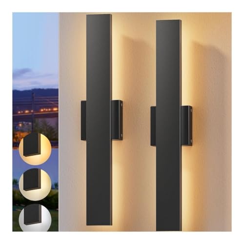 birene Wandleuchte 2er-Pack dimmbare LED-Außenwandleuchten, moderne schwarze Wandleuchte for den Eingang zur Veranda und Garage birene Wandleuchte 2er-Pack dimmbare LED-Außenwandleuchten, moderne schwarze Wandleuchte for den Eingang zur Veranda und Garage von birene