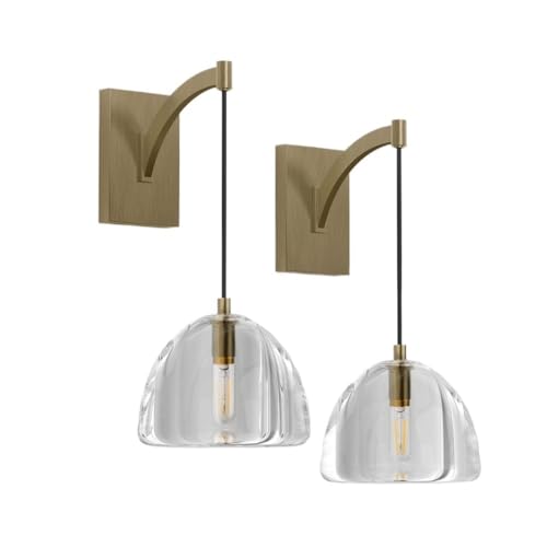 birene Wandleuchte Kristall-Wandleuchter, 2er-Set, dimmbare goldene Leuchte for Schlafzimmer, Badezimmer, Waschtisch birene Wandleuchte Kristall-Wandleuchter, 2er-Set, dimmbare goldene Leuchte for Schlafzimmer, Badezimmer, Waschtisch von birene