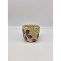 Kleiner Keramik Blumentopf Mit Abflussloch | Lila von biscpottery