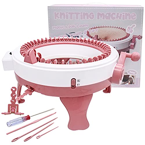 biteatey Strickmaschine, 48 Nadeln Strickmaschine mit Reihenzähler, rotierender Doppelstrick-Webrahmen, Rundwebmaschine für Erwachsene/Kinder, Strickbrett Rotierende Doppelstrickmaschine biteatey Strickmaschine, 48 Nadeln Strickmaschine mit Reihenzähler, rotierender Doppelstrick-Webrahmen, Rundwebmaschine für Erwachsene/Kinder, Strickbrett Rotierende Doppelstrickmaschine von Sudsty