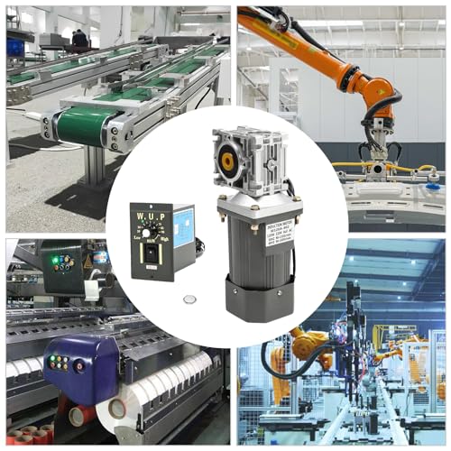 Hohe Drehmomente Einstellbarer Getriebemotoren AC 220V 120W 30K Schneckengetriebemotor Reduziergetriebe Elektrisches Motor Getriebemotor mit Regler von biusgiyeny