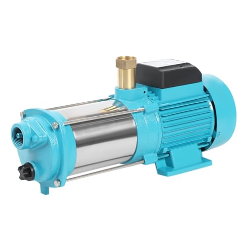 Kreiselpumpe 9,8 bar Wasserpumpe Hauswasserwerk Gartenpumpe Selbstansaugend 1300 W 4000 L/h N Centrifugal Pump Zentrifugalpumpe mit Druckschalter Set von biusgiyeny