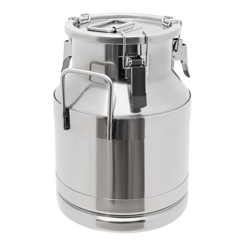 biusgiyeny 10L/2.64 Gallon Milchkanne Edelstahl-Milch Barrel Versiegelter Eimer Milchkanne Transportkanne Edelstahleimer Milcheimer biusgiyeny 10L/2.64 Gallon Milchkanne Edelstahl-Milch Barrel Versiegelter Eimer Milchkanne Transportkanne Edelstahleimer Milcheimer von biusgiyeny