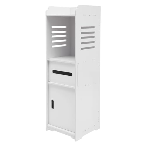 biusgiyeny 24x24x80cm Badezimmerschrank PVC-Holz Composites Freistehendes Bodenregal Schrank Toilettenschrank Weiß Umweltfreundlich Geruchlos Ungiftig Mit Etwa 22 Lbs TragfäHigkeit GroßE KapazitäT biusgiyeny 24x24x80cm Badezimmerschrank PVC-Holz Composites Freistehendes Bodenregal Schrank Toilettenschrank Weiß Umweltfreundlich Geruchlos Ungiftig Mit Etwa 22 Lbs TragfäHigkeit GroßE KapazitäT von biusgiyeny