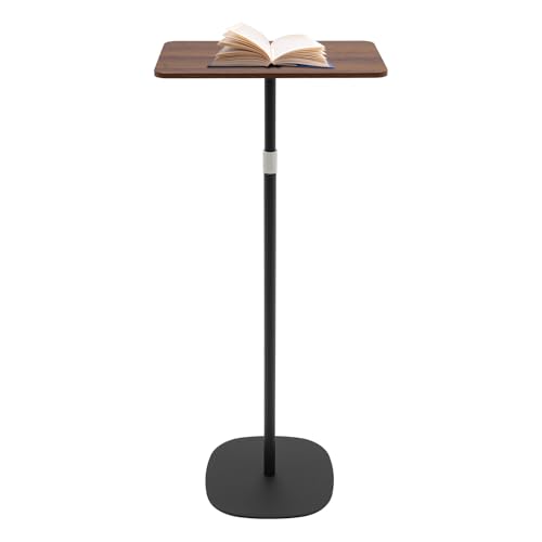biusgiyeny Stehpult Höhenverstellbar Beistelltisch mit 46–120cm Ständer Schreibtisch Klein Couchtisch Sofatisch Computertisch Modern Mobiler Kaffeetisch Side Table von biusgiyeny