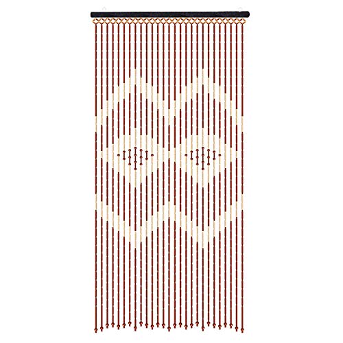 biusgiyeny Türvorhang Holzperlenvorhang 27 Stränge - 90 * 175cm - Bambus Perlenvorhang Hanging Wooden Beaded Door Curtain Screen Bambusvorhang mit stylischem Diamant Muster biusgiyeny Türvorhang Holzperlenvorhang 27 Stränge - 90 * 175cm - Bambus Perlenvorhang Hanging Wooden Beaded Door Curtain Screen Bambusvorhang mit stylischem Diamant Muster von biusgiyeny