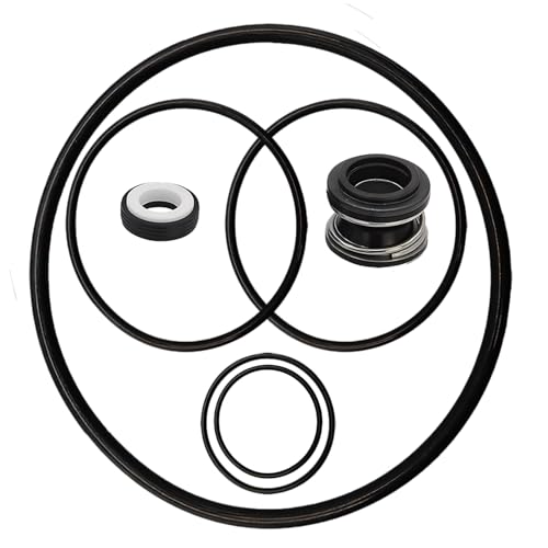 Poolpumpendichtung Dichtung O-Ring Umbau Reparatursatz passend für Pentair Poolpumpe Challenger Go-Kit 5 inkl. PS-200 Wellendichtring & O-Ringe von bizhala