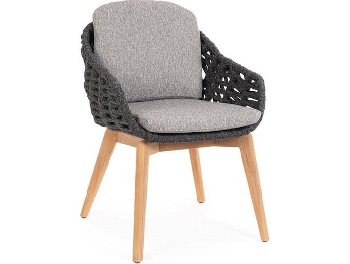 Bizzotto, Gartenstühle, Tamires Stuhl Aluminium/Teak Anthrazit Bizzotto, Gartenstühle, Tamires Stuhl Aluminium/Teak Anthrazit von bizzotto