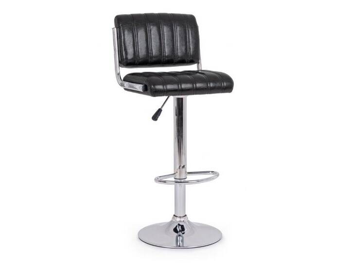 Bizzotto Barhocker Barcley 2er-Set aus Kunstleder, Schwarz, Der Barhocker ist höhenverstellbar, schwarz, Schwarz, Schwarz von bizzotto
