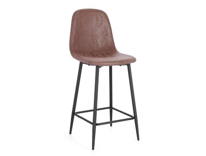 Bizzotto Barhocker Odelia 2er-Set aus Kunstleder, Cognac, Cognac, braun von bizzotto