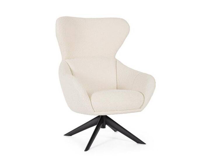 Bizzotto Drehsessel Hailey aus Stoff, Creme, Der Sessel ist drehbar, beige, Creme, Creme Bizzotto Drehsessel Hailey aus Stoff, Creme, Der Sessel ist drehbar, beige, Creme, Creme von bizzotto